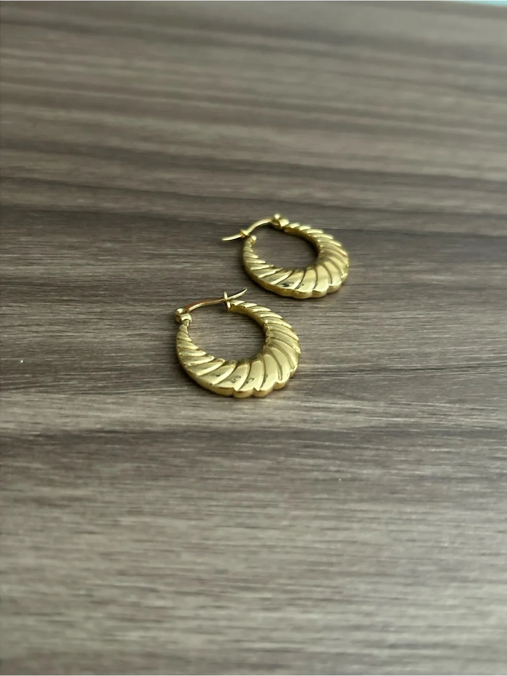 Twisted Hoop Earrings Q1324